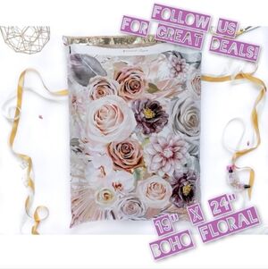 NEW 19"x24" Floral Polymailers (20x)